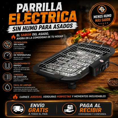 Parrilla Eléctrica - Sin Humo Para Asados