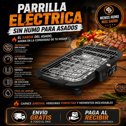 Parrilla Eléctrica - Sin Humo Para Asados