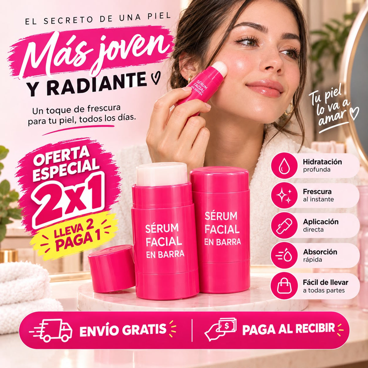 Sérums Facial en Barra 2x1