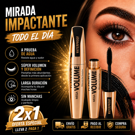 Máscara de pestañas súper volumen - ¡Oferta especial 2X1!