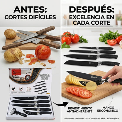 Juego de 6 Cuchillos Profesionales
