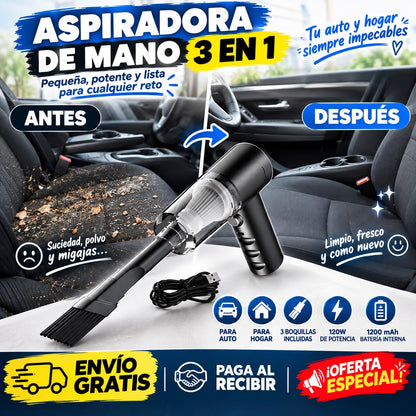 ASPIRADORA DE MANO 3 EN 1