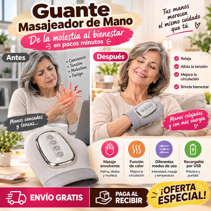 Guante Masajeador de Mano - Artritis
